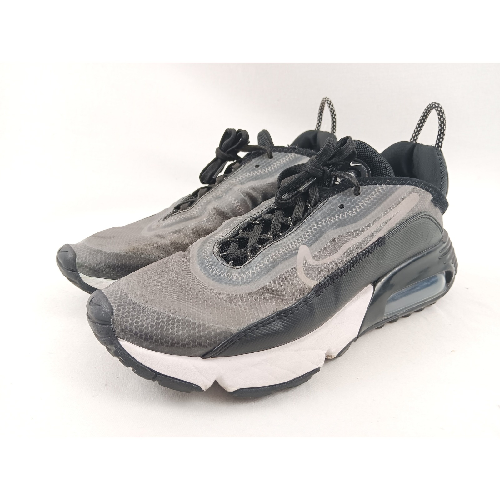 Nike Air Max 2090 Women's Running Shoes Gray Black Size 7.5